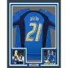 imageFramed AutographedSigned Andrea Pirlo 35x39 Italy Blue Soccer Futbol Jersey Beckett BAS COA