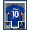 imageFramed AutographedSigned Cole Palmer 35x39 Chelsea FC Blue Soccer Futbol Jersey Beckett BAS COA