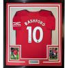 imageFramed AutographedSigned Marcus Rashford 35x39 Manchester United Red Soccer Jersey Beckett BAS COA