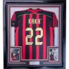 imageFramed AutographedSigned Ricardo Kaka 35x39 AC Milan BlackRed Soccer Futbol Jersey Beckett BAS COA