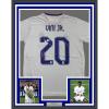 imageFramed AutographedSigned Vini Vinicius Jr 35x39 Real Madrid White Soccer Jersey Beckett BAS COA 2