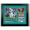 imageFramed Jaylen Waddle Miami Dolphins Facsimile Laser Engraved Signature Football 14x11 3 Photo Collage