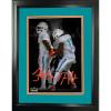 imageFramed Tyreek Hill amp Jaylen Waddle Handcuff Arrested TD Celebration Miami Dolphins Dual Facsimile Laser Engraved Signature Auto 11x14 Football Photo HOFSM Holo