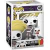 imageTim Burton Jack Skellington with Buddy Zero Beach 1470 Facsimile Signed Reprint Laser Autographed Funko POP Movies NBC Nightmare Before Christmas Figurine with Protector Case