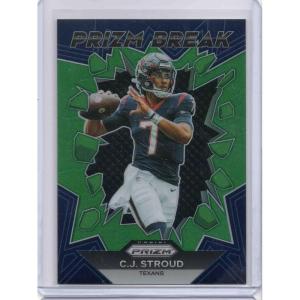 image2023 Panini Prizm CJ Stroud PB6 Prizm Break Green Houston Texans Rookie RC Football Card
