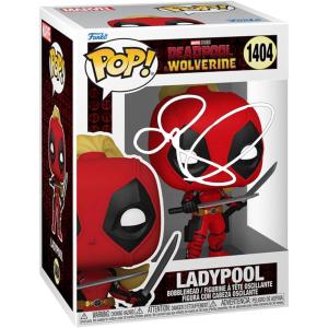 imageBlake Lively Ladypool 1404 Deadpool 3 Facsimile Signed Reprint Laser Autographed Funko POP Movies Marvel Universe Figurine with Protector Case