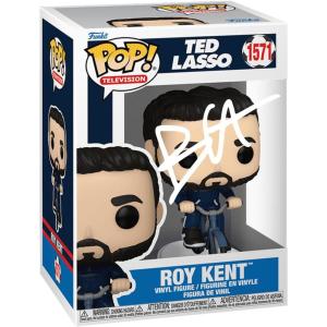 imageBrett Goldstein Roy Kent 1571 Ted Lasso Facsimile Signed Reprint Laser Autographed Funko POP Television Figurine with Protector Case