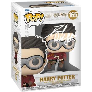imageDaniel Radcliffe Harry Potter 165 with Broom Quidditch Facsimile Signed Reprint Laser Autographed Funko POP Movies Figurine with Protector Case