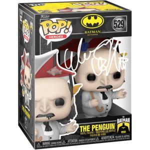imageDanny DeVito The Penguin with Animal Umbrella 529 Facsimile Signed Reprint Laser Autographed Funko POP Movies Batman Returns Figurine with Protector Case