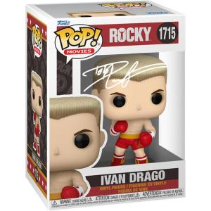 imageDolph Lundgren Ivan Drago 1715 Facsimile Signed Reprint Laser Autographed Funko POP Movies Rocky IV Balboa Figurine with Protector Case