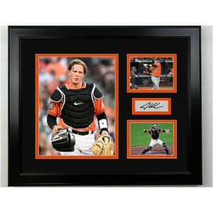 imageFramed Adley Rutschman Baltimore Orioles Facsimile Laser Engraved Signature Baseball 14x11 3 Photo Collage