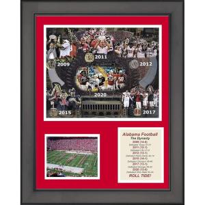 imageFramed Alabama Crimson Tide Dynasty National Champions 11x14College Football Three Photo Collage