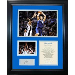 imageFramed Dirk Nowitzki Hall of Fame Facsimile Laser Engraved Signature Auto Dallas Mavericks Basketball 11x14 Photo Sig Collage