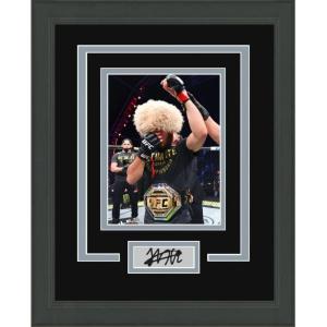 imageFramed Khabib Nurmagomedov Facsimile Laser Engraved Signature Auto UFC 14x17 Photo