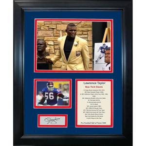 imageFramed Lawrence Taylor Hall of Fame Facsimile Laser Engraved Signature Auto New York Giants 11x14 Photo Sig Collage