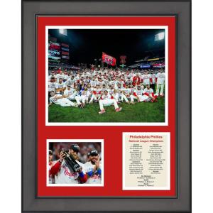 imageFramed Philadelphia Phillies 2022 National League Champions 11x14 Baseball Three Photo Collage
