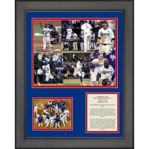 imageFramed Texas Rangers 2023 World Series Game 1 Corey Seager Adolis Garcia Home Run 11x14 Three Photo Collage