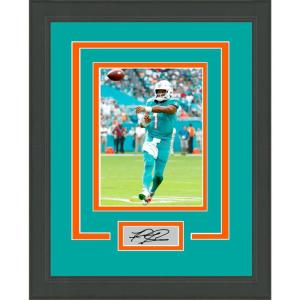 imageFramed Tua Tagovailoa Facsimile Laser Engraved Signature Auto Miami Dolphins 11x14 Football Photo