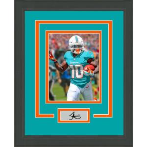 imageFramed Tyreek Hill Facsimile Laser Engraved Signature Auto Miami Dolphins 11x14 Football Photo