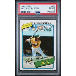 imageGraded 1980 Topps Rickey Henderson 482 Rookie RC Baseball Card PSA 6 EXMT