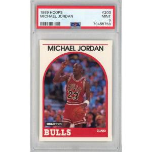 imageGraded 1989 Hoops Michael Jordan 200 Basketball Card PSA 9 Mint