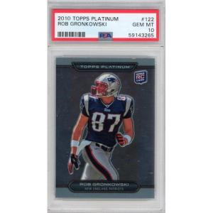 imageGraded 2010 Topps Platinum Rob Gronkowski 122 Rookie RC Football Card PSA 10 Gem Mint