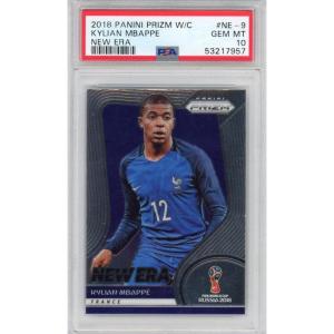 imageGraded 2018 Panini Prizm Kylian Mbappe NE9 World Cup New Era Rookie RC Soccer Card PSA 10 Gem Mint