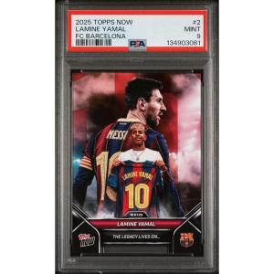 imageGraded 2025 Topps Now Lamine Yamal 2 FC Barcelona Soccer Card PSA 9 Mint