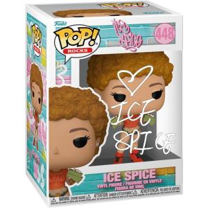 imageIce Spice 448 Facsimile Signed Reprint Laser Autographed Funko POP Rocks Figurine with Protector Case