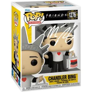 imageMatthew Perry Chandler Bing 1276 Friends Facsimile Signed Reprint Laser Autographed Funko POP Television Figurine with Protector Case