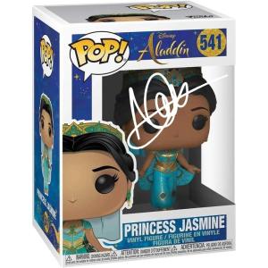 imageNaomi Scott Jasmine 541 Disney Princess Facsimile Signed Reprint Laser Autographed Funko POP Aladdin Live Action Figurine with Protector Case