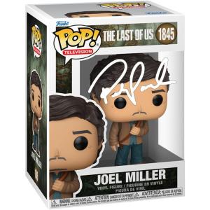 imagePedro Pascal Joel Miller 1845 The Last of Us Facsimile Signed Reprint Laser Autographed Funko POP TV Figurine with Protector Case