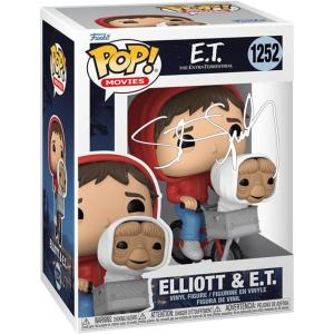 imageSteven Spielberg Elliott amp ET In Bike Basket 1252 Facsimile Signed Reprint Laser Autographed Funko POP Movies Figurine with Protector Case