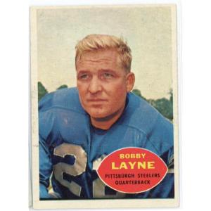 imageVintage 1960 Topps Bobby Layne 93 Football Card