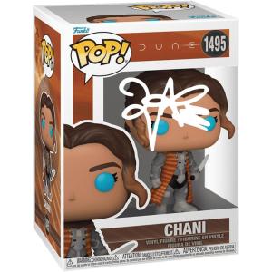 imageZendaya Chani 1495 Dune Facsimile Signed Reprint Laser Autographed Funko POP Movies Figurine with Protector Case