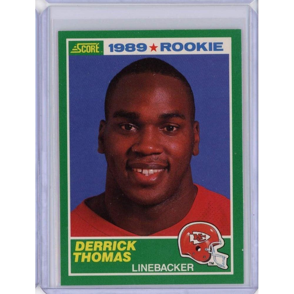 imageVintage 1989 Score Derrick Thomas 258 Rookie RC Football Card