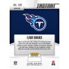 image2025 Panini Instant Cam Ward 128 Ward Earns First Win with Wild Comeback Tennessee Titans Rookie RC Football Card