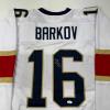 imageAutographedSigned Aleksander Barkov Florida White Hockey Jersey JSA COA