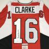 imageAutographedSigned Bob Bobby Clarke Philadelphia Orange Hockey Jersey JSA COA