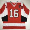 imageAutographedSigned Bob Bobby Clarke Philadelphia Orange Hockey Jersey JSA COA