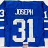 imageAutographedSigned Curtis Joseph Toronto Blue Hockey Jersey JSA COA