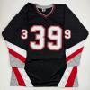 imageAutographedSigned Dominik Hasek Buffalo Black Hockey Jersey Beckett BAS COA