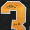 imageAutographedSigned Gerry Cheevers HOF 85 Boston Black Hockey Jersey JSA COA