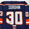 imageAutographedSigned Ilya Sorokin New York Blue Reverse Retro Hockey Jersey JSA COA