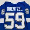 imageAutographedSigned Jake Guentzel Tampa Bay Blue Hockey Jersey PSA COA