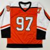 imageAutographedSigned Jeremy Roenick Philadelphia Orange Hockey Jersey Beckett BAS COA