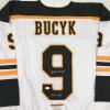 imageAutographedSigned Johnny John Bucyk HOF 1981 Boston White Hockey Jersey JSA COA