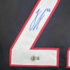imageAutographedSigned Logan Stankoven Carolina Black Hockey Jersey Beckett BAS COA