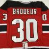 imageAutographedSigned Martin Marty Brodeur New Jersey Red Hockey Jersey JSA COA