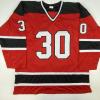 imageAutographedSigned Martin Marty Brodeur New Jersey Red Hockey Jersey JSA COA